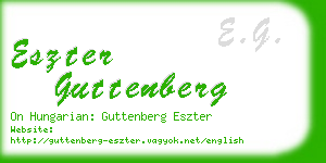 eszter guttenberg business card